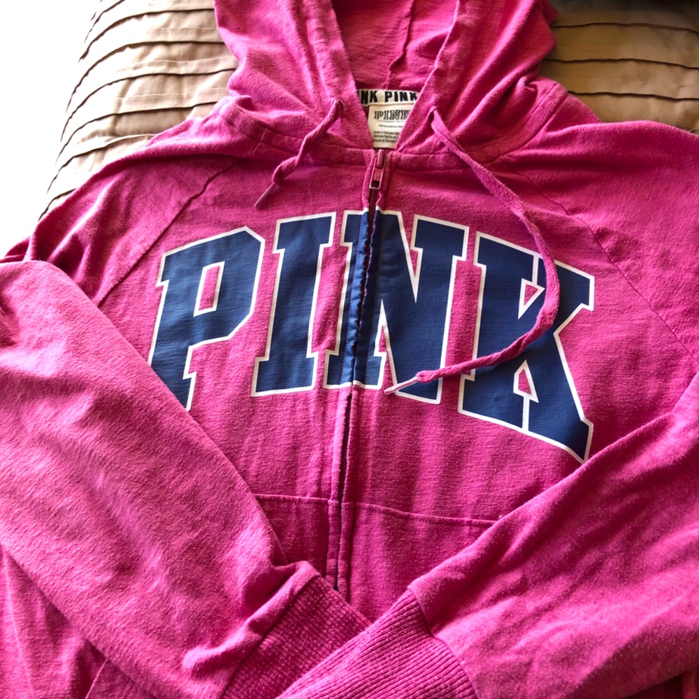 Pink zipper hoodie